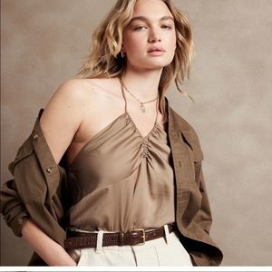NWT Banana Republic Silky Halter Camisole Size XXL